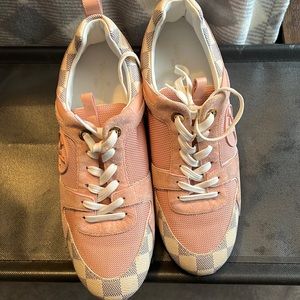 Pink Louis Vuitton Sneakers